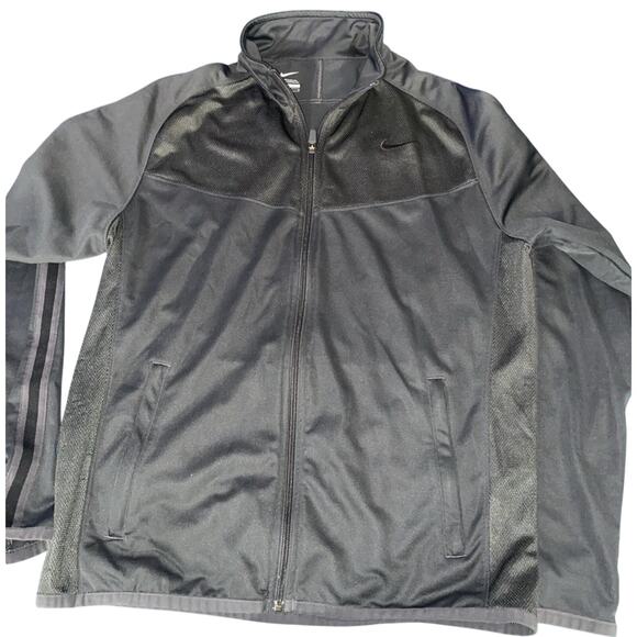 Nike Epic Training Jacket Mens Medium Full Zip Gray 519534 060 Swoosh - Picture 1 of 6